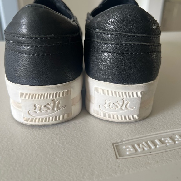 Ash Black and White Slip-On Sneakers with Platform Sole Women's Size 6 Black - Picture 3 of 16